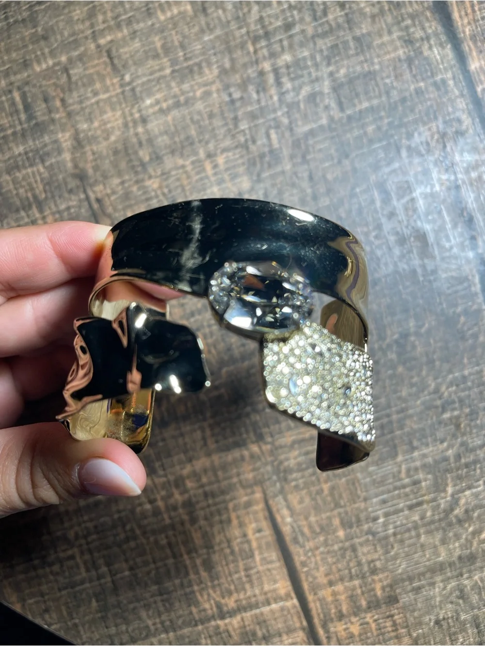 Alexis Bittar GoldTone Statement Cuff Bracelet with Crystal Accent